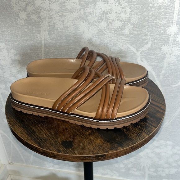 Madewell The Charley Strappy Sandal Brown Size 8 - Picture 3 of 6